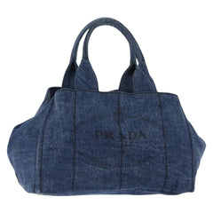 Prada Canapa Convertible Tote Denim