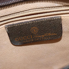 Gucci Ophidia Zip Shoulder Bag GG Coated Canvas