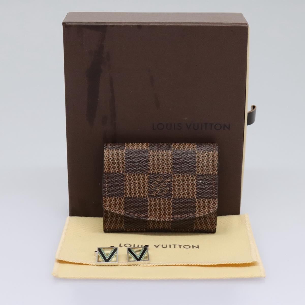 Louis Vuitton Cufflinks Case Damier