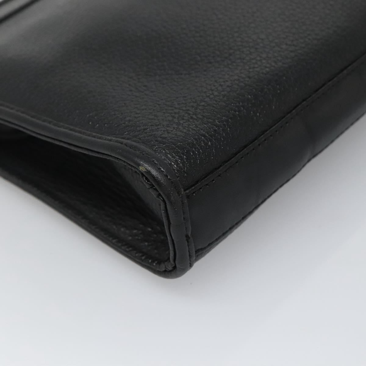 Burberry Zip Clutch Leather