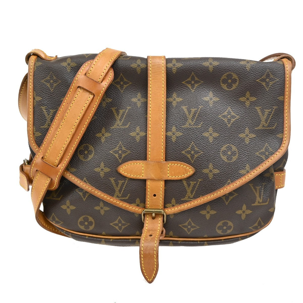 Louis Vuitton Saumur Handbag Monogram Canvas