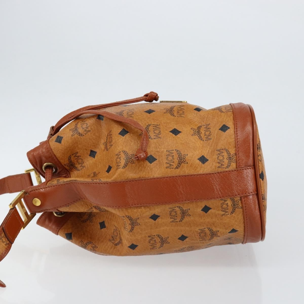 MCM Drawstring Shoulder Bag Leather