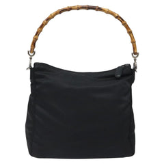 Gucci Vintage Bamboo Shoulder Bag Nylon