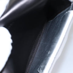 Prada Double Turn Lock Shoulder Bag Leather