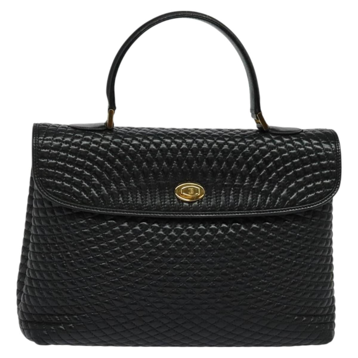 Bally Vintage Handbag Quilted Leather