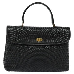 Bally Vintage Handbag Quilted Leather