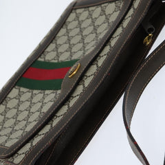 Gucci Ophidia Zip Shoulder Bag GG Coated Canvas