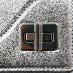 Prada Double Turn Lock Shoulder Bag Leather