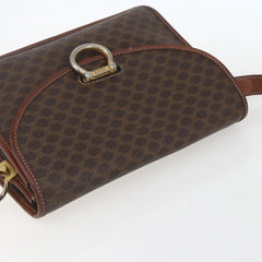 Celine Vintage Macadam Shoulder Bag Canvas