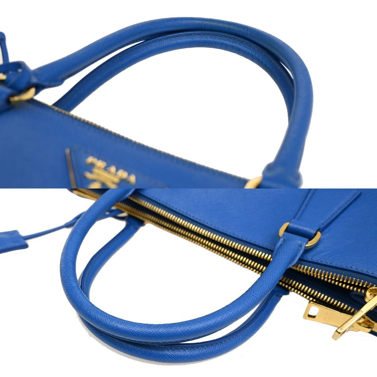 Prada Double Zip Tote Leather