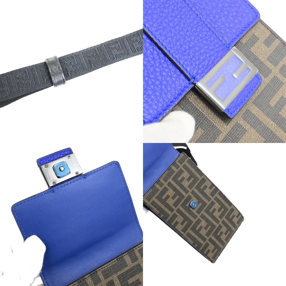 Fendi Baguette Phone Holder Canvas