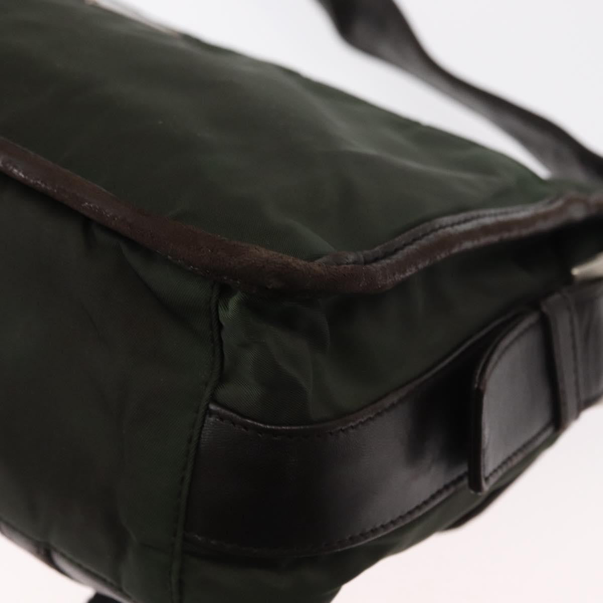 Prada Double Buckle Flap Messenger Bag Tessuto