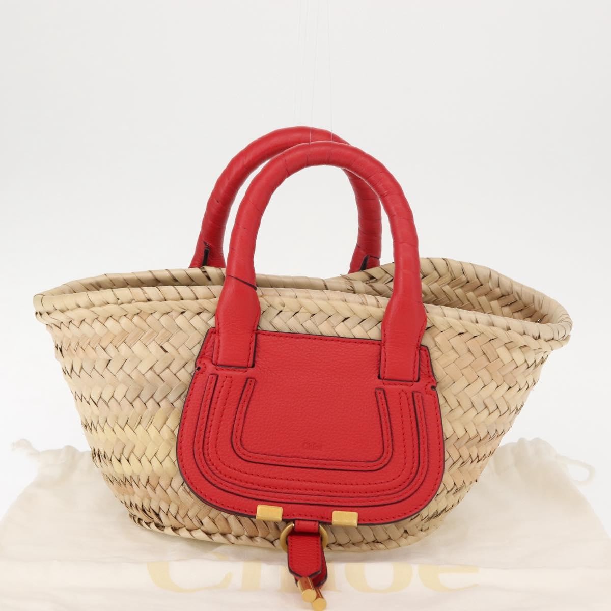 Chloe Marcie Basket Bag Raffia