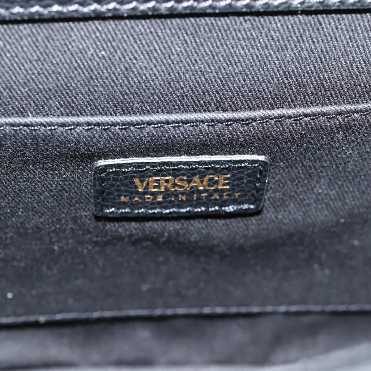 Versace Virtus Flap Messenger Bag Leather