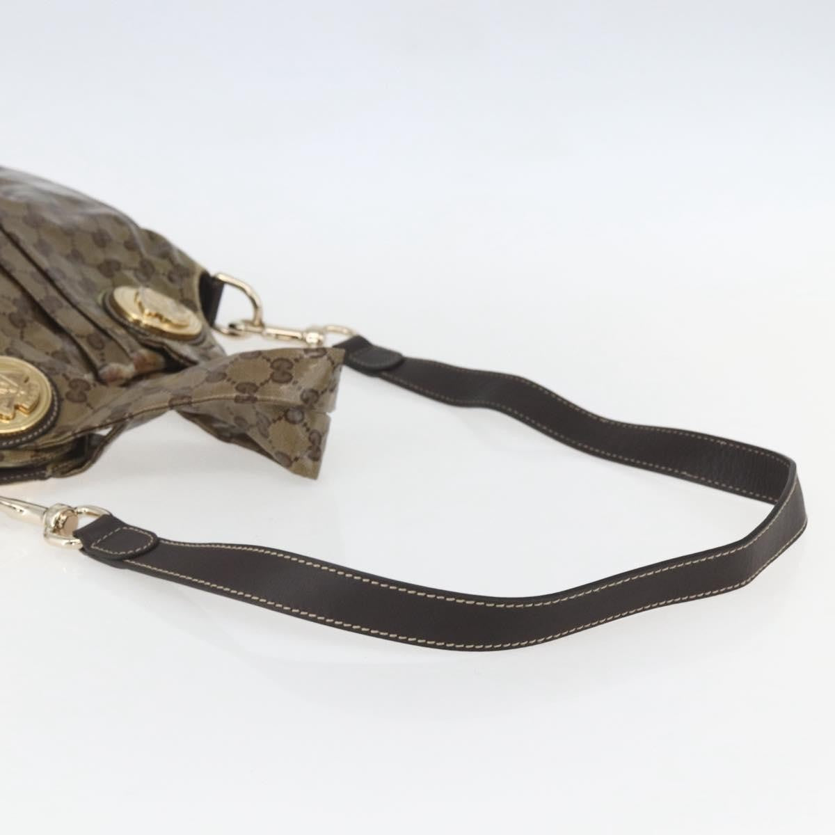 Gucci Hysteria Convertible Top Handle Bag GG Coated Canvas