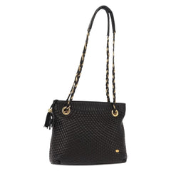 Bally Vintage Chain Shoulder Bag Quilted Leather