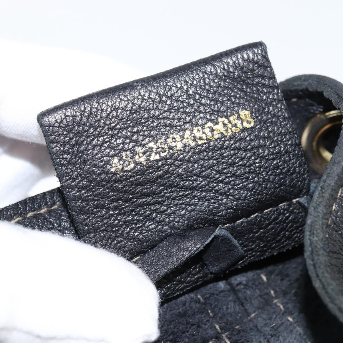 Fendi Logo Flap Drawstring Backpack Leather