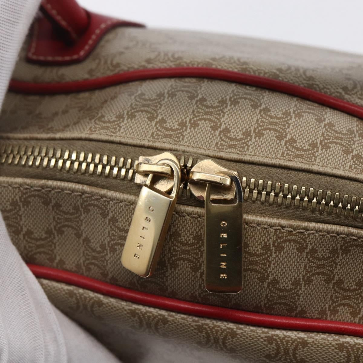 Celine Vintage Macadam Handbag Canvas and Leather