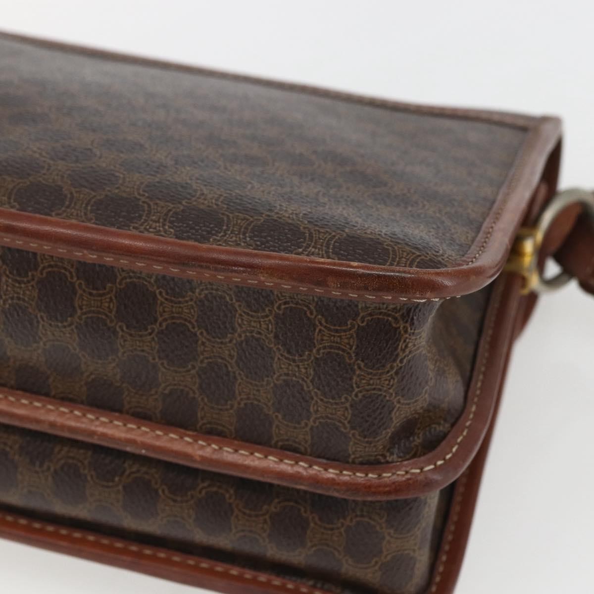 Celine Vintage Macadam Shoulder Bag Canvas