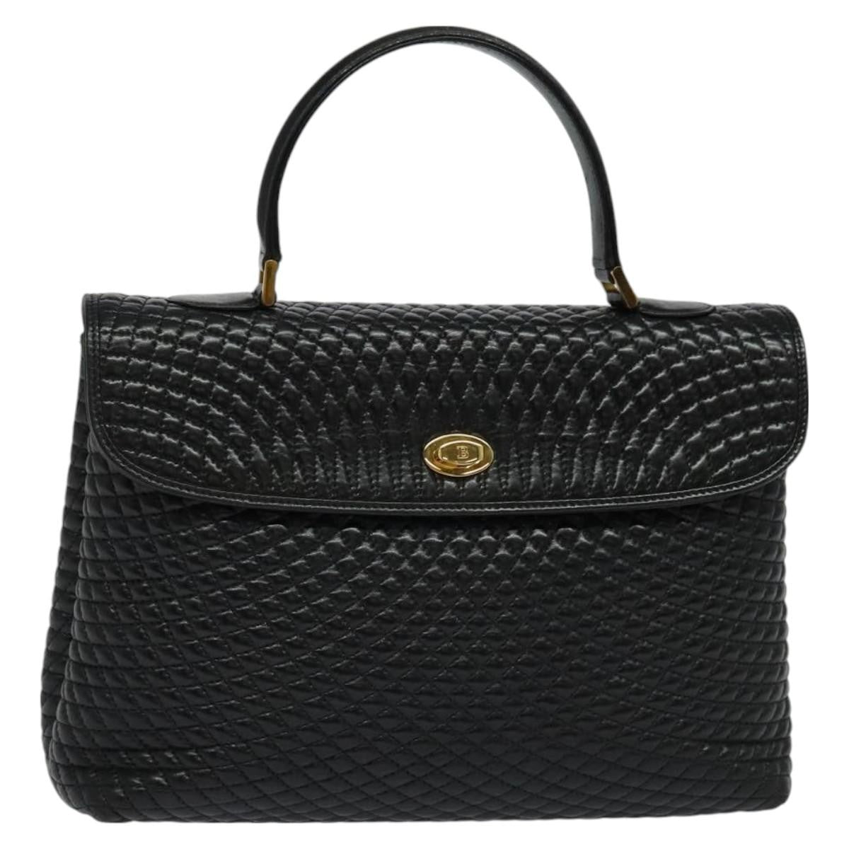 Bally Vintage Handbag Quilted Leather