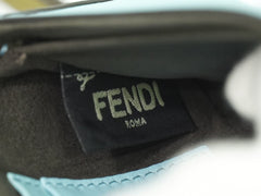 Fendi Double Baguette Embroidered Studded Leather