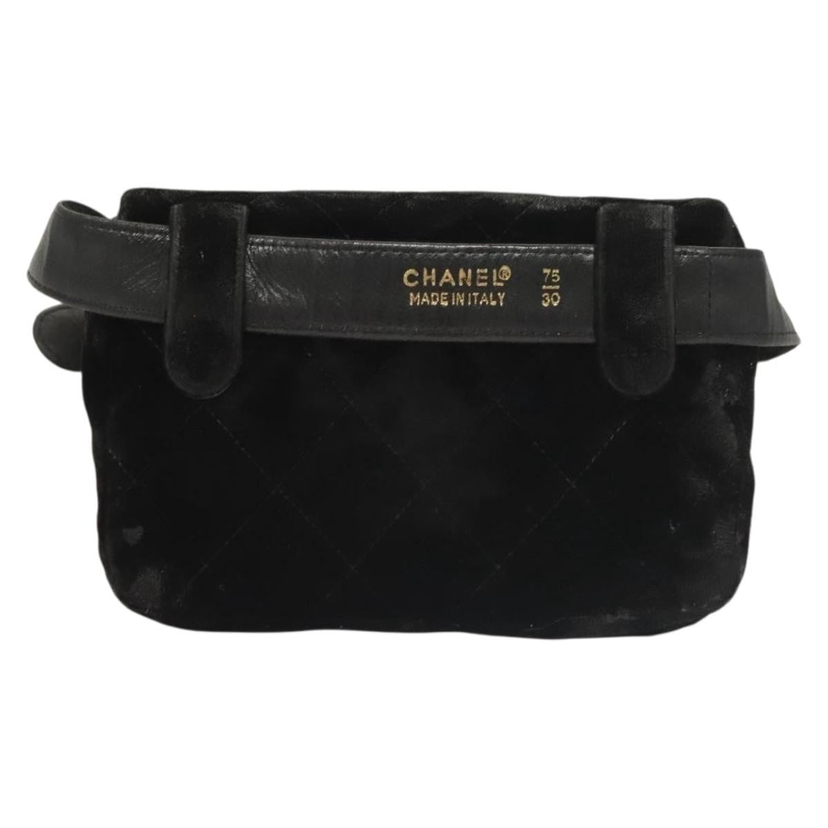 Chanel Vintage CC Flap Waist Bag Quilted Leather