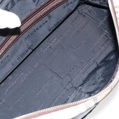 Burberry Nova Check Tote Canvas and Leather