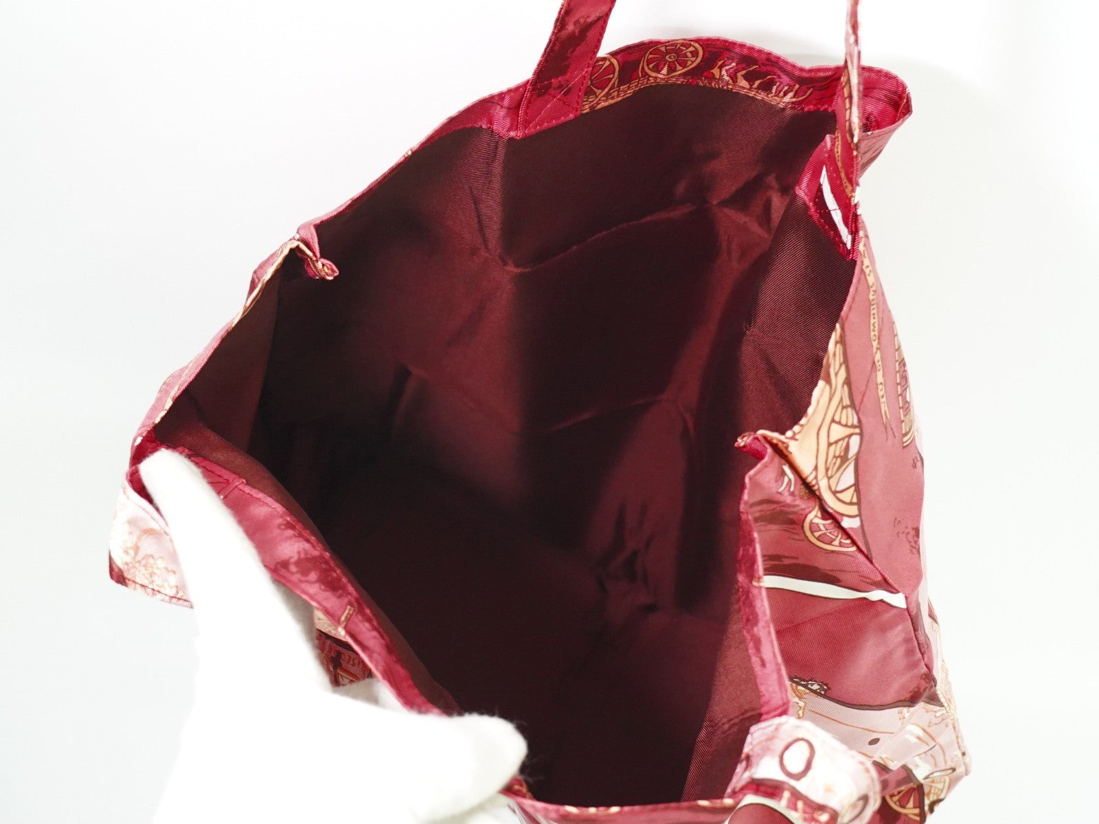 Hermes Silky Pop Tote Printed Silk