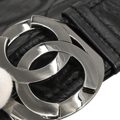 Chanel Vintage Logo Messenger Bag Quilted Aged Calfskin