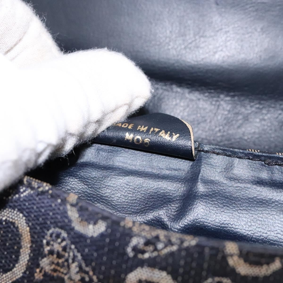 Celine C Sulky Shoulder bag Canvas and Leather