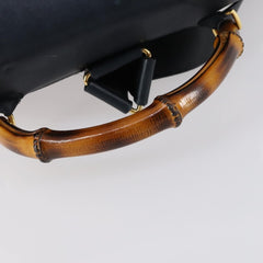 Gucci Vintage Bamboo Backpack Leather