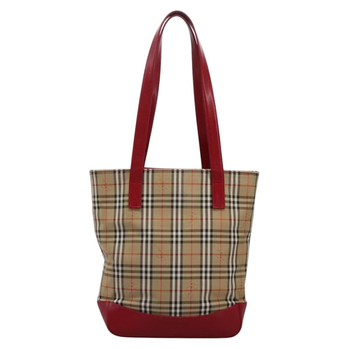 Burberry Nova Check Tote canvas check pattern