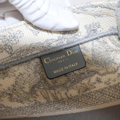 Christian Dior Book Tote Embroidered Canvas