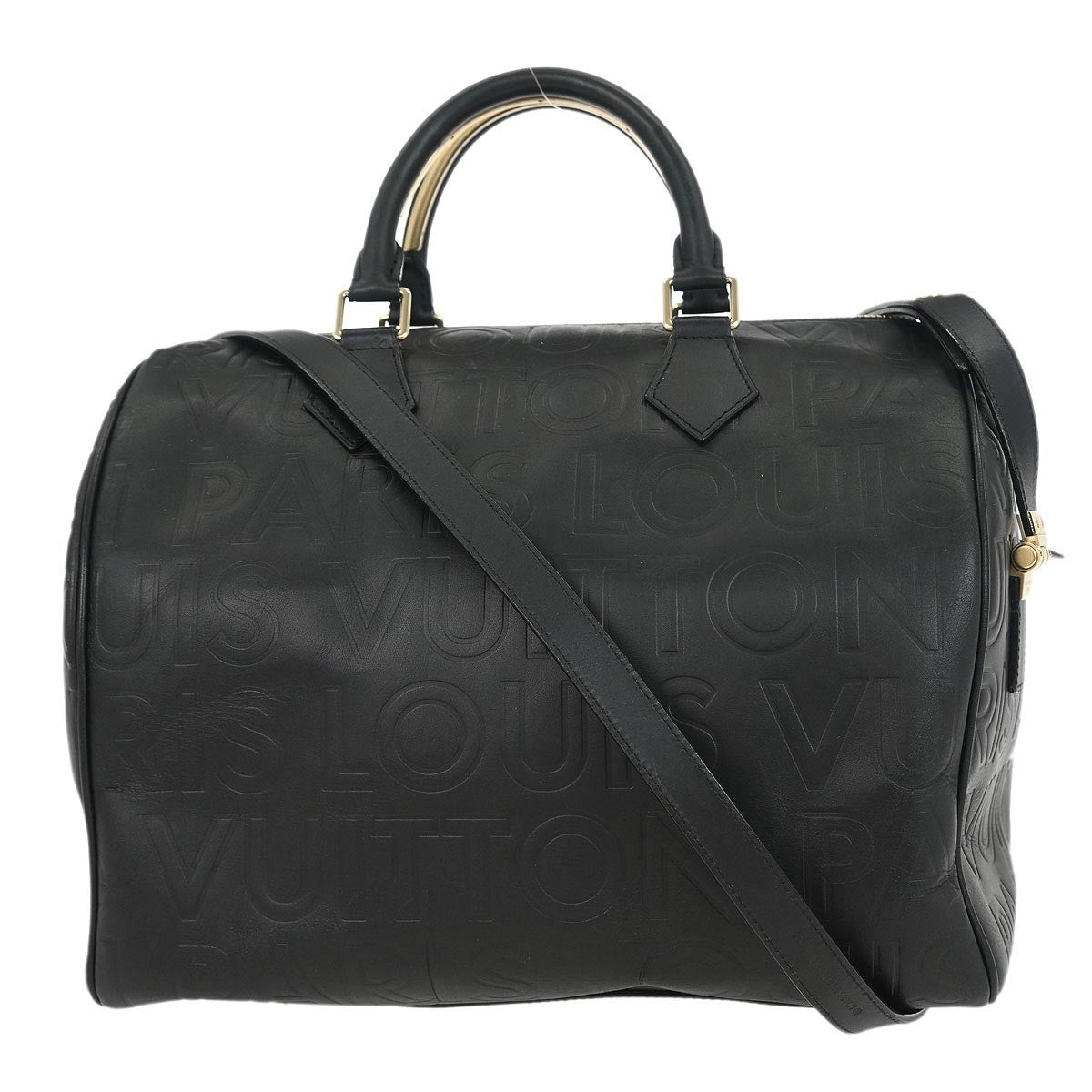 Louis Vuitton Paris Speedy Cube Bag Embossed Leather