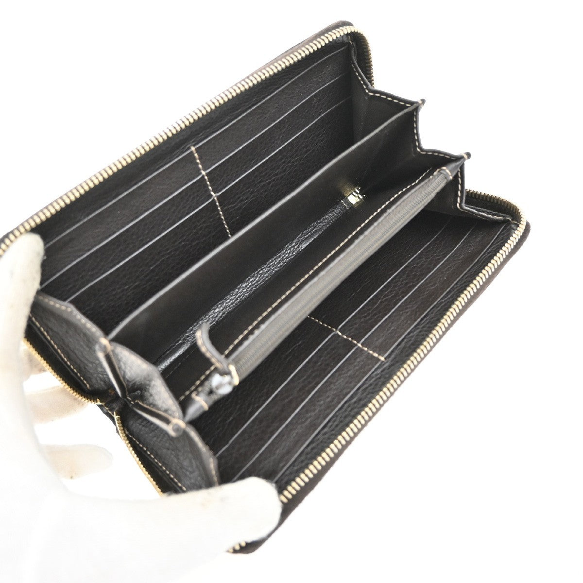 Gucci Icon Zip Around Wallet Guccissima Leather