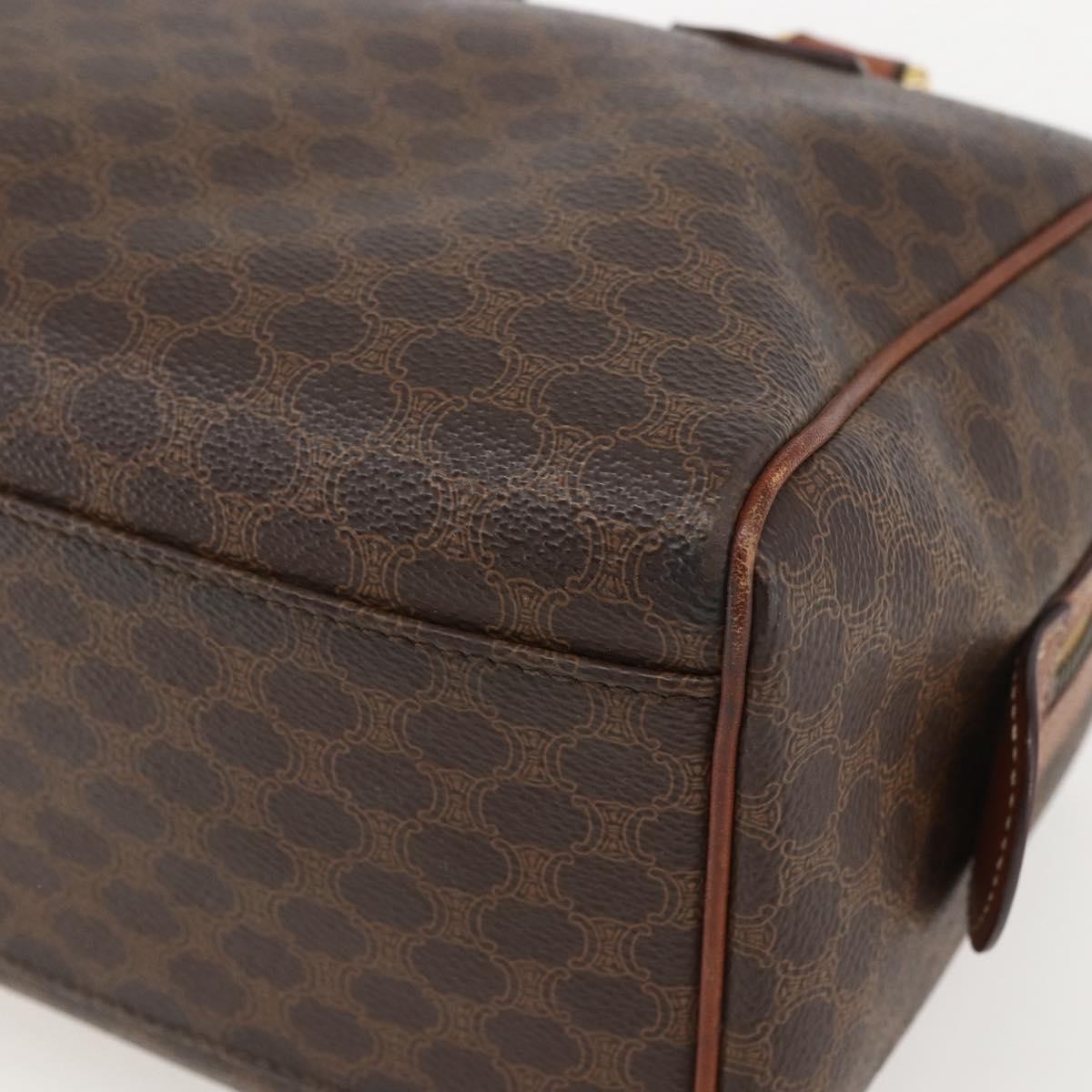 Celine Boston Bag Triomphe Coated Canvas