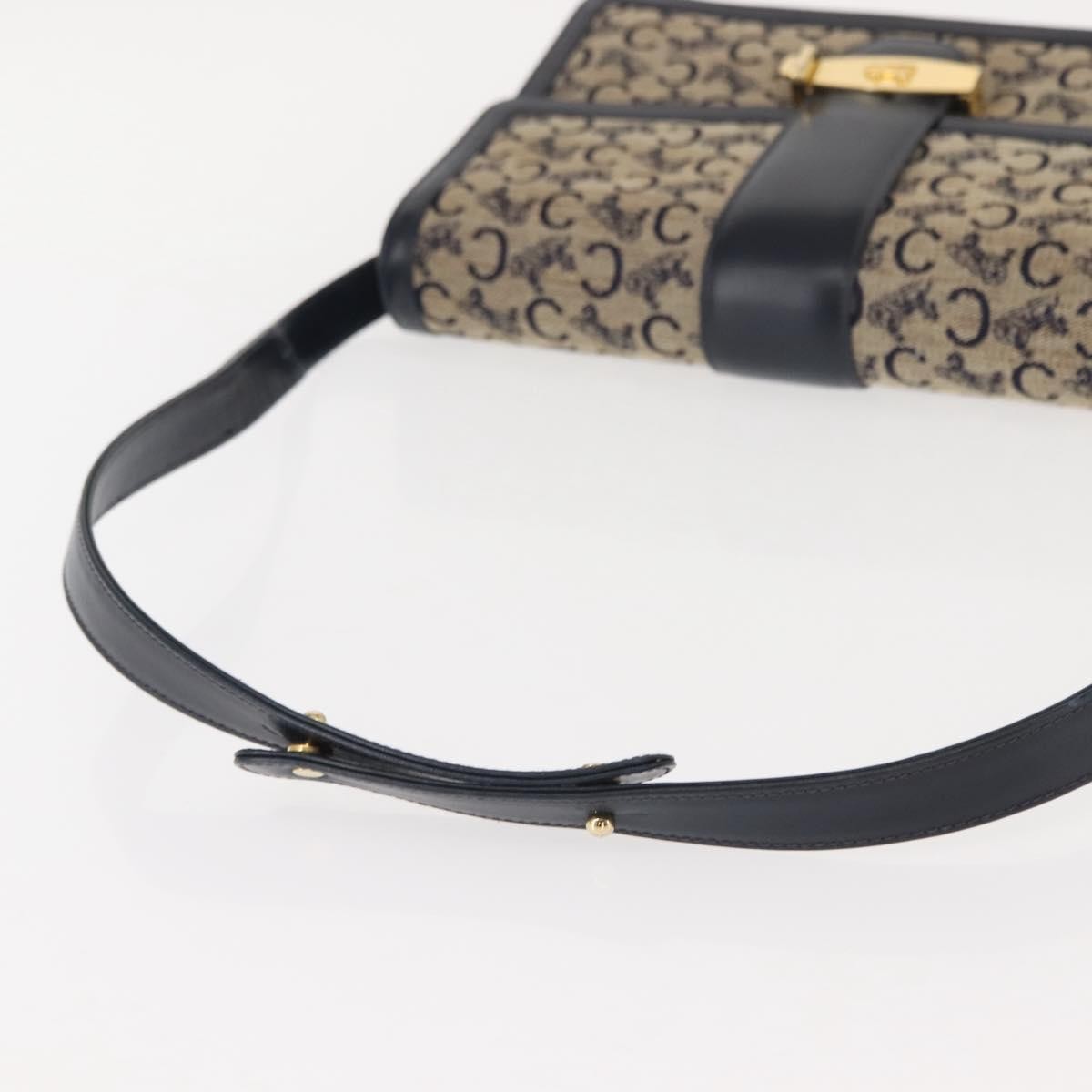 Celine C Sulky Shoulder bag Canvas and Leather