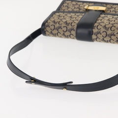 Celine C Sulky Shoulder bag Canvas and Leather