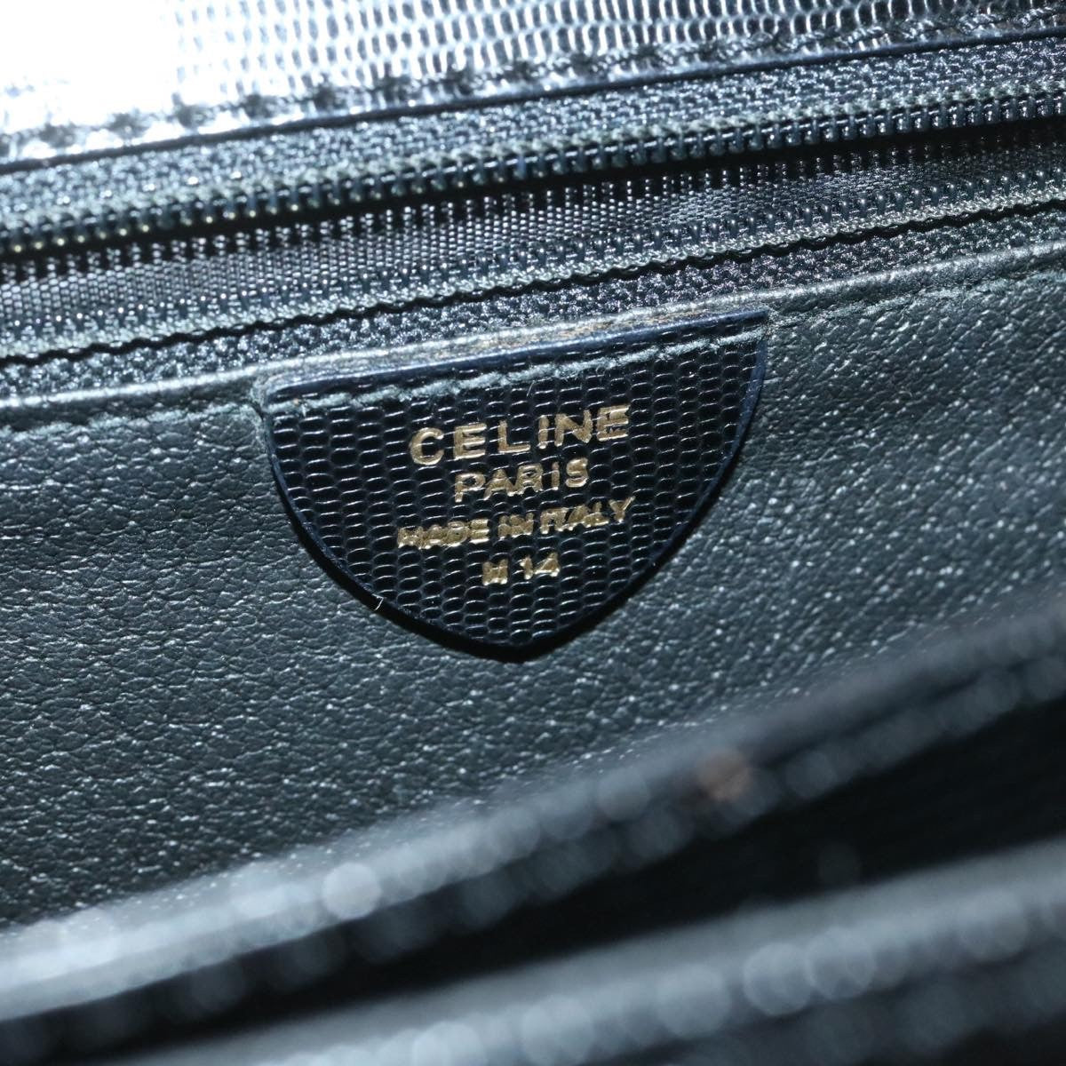 Celine Circle Logo Handbag Leather