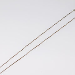 Christian Dior Bow CD Pendant Necklace Metal with Crystal