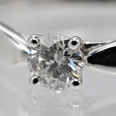 Tiffany & Co. Harmony Solitaire Ring Platinum with RBC Diamond