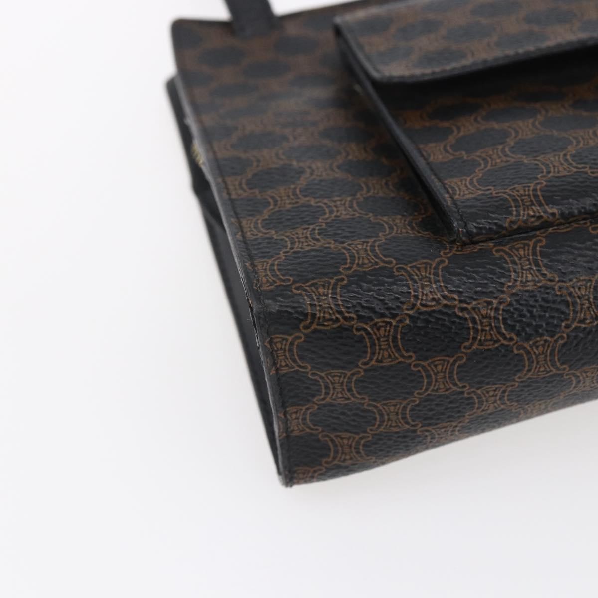 Celine Vintage Macadam Shoulder Bag Canvas