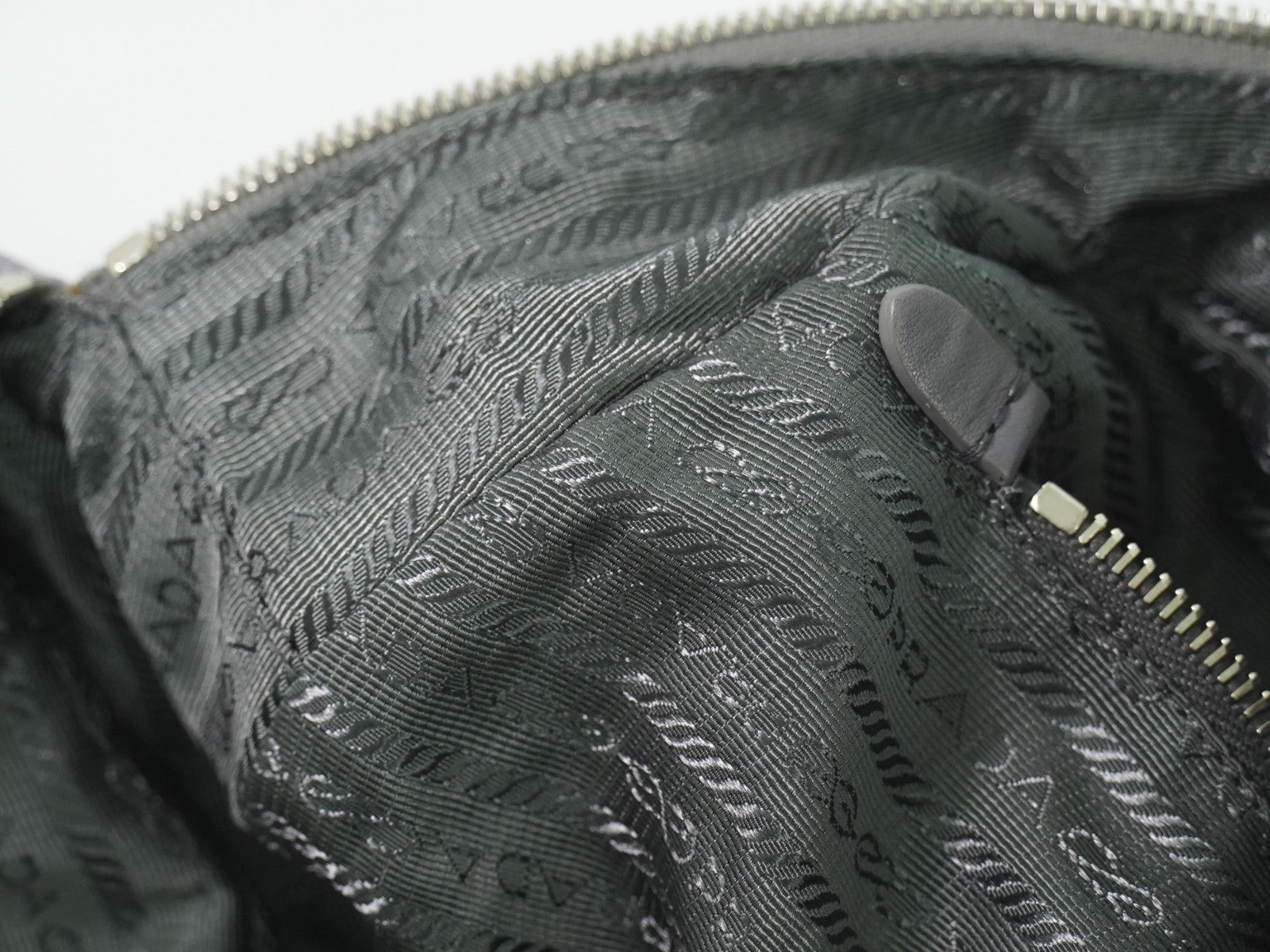 Prada Buckle Dome Satchel Tessuto