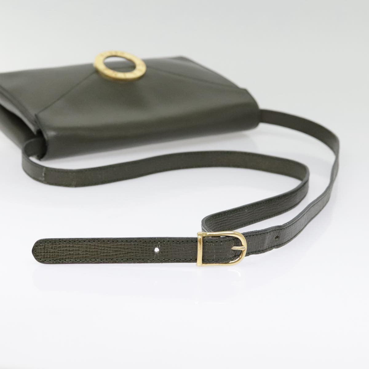 Celine Vintage Circle Logo Crossbody Bag Leather