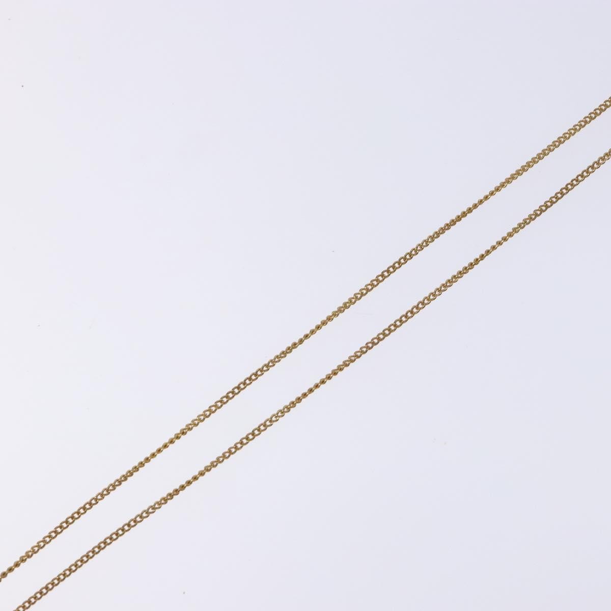 Christian Dior CD Round Pendant Necklace Metal