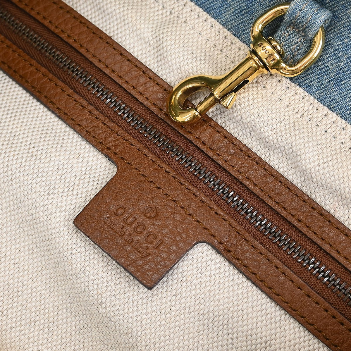 Gucci Soho Chain Strap Shoulder Bag Denim