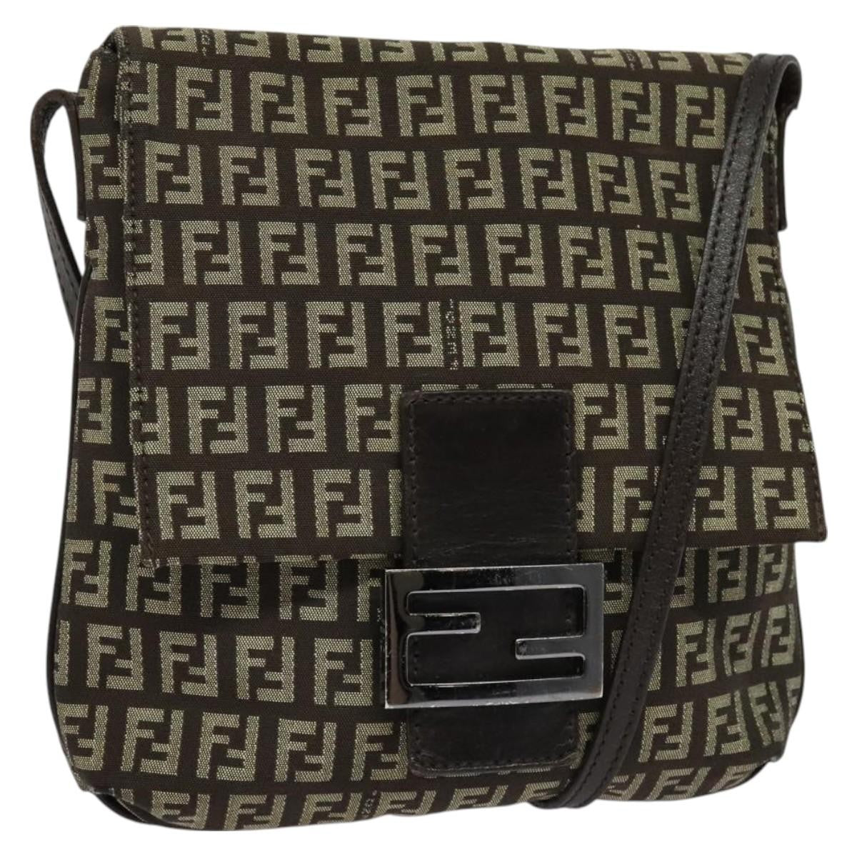 Fendi Mamma Baguette Shoulder Bag Canvas