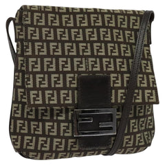 Fendi Mamma Baguette Shoulder Bag Canvas