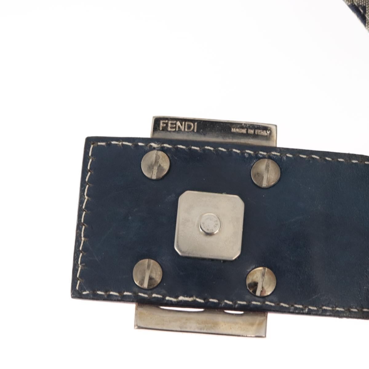 Fendi Belted Flap Shoulder Bag Zucchino Coated Canvas