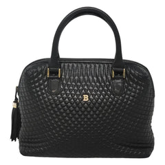 Bally Vintage Handbag Quilted Leather